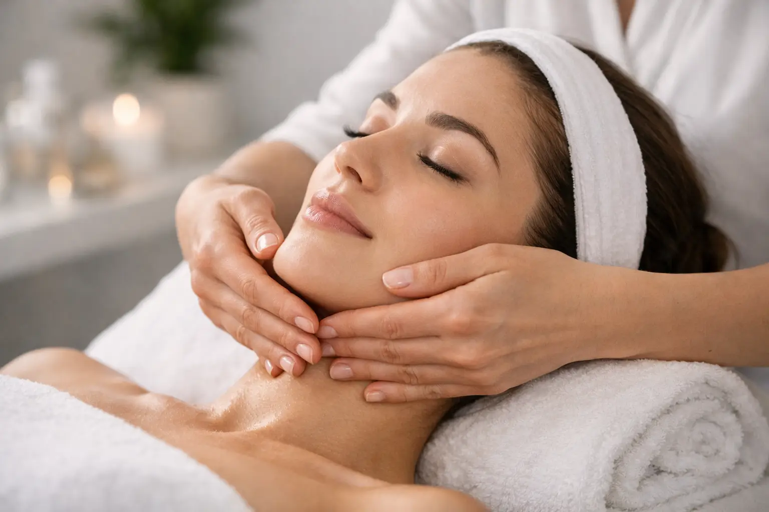 Lymphatic Facial Massage Benefits for a Defined Look